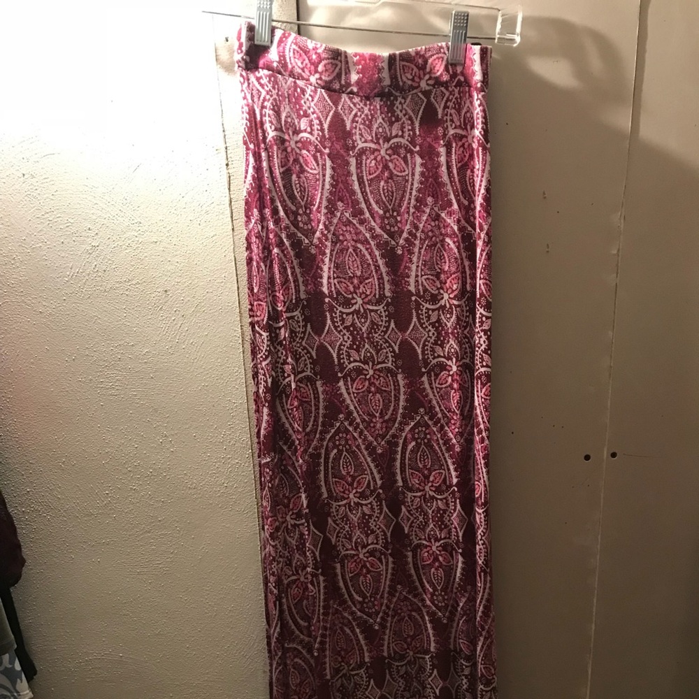 Aztec print maxi skirt